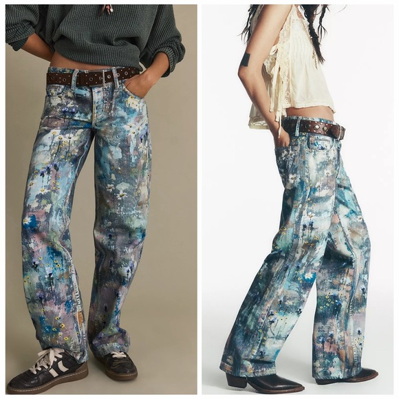 NWT Free People We The Free Tennessee Low-Rise Illusions Jeans - Picture 2 of 14